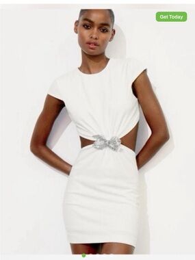 Zara White Mini Dress